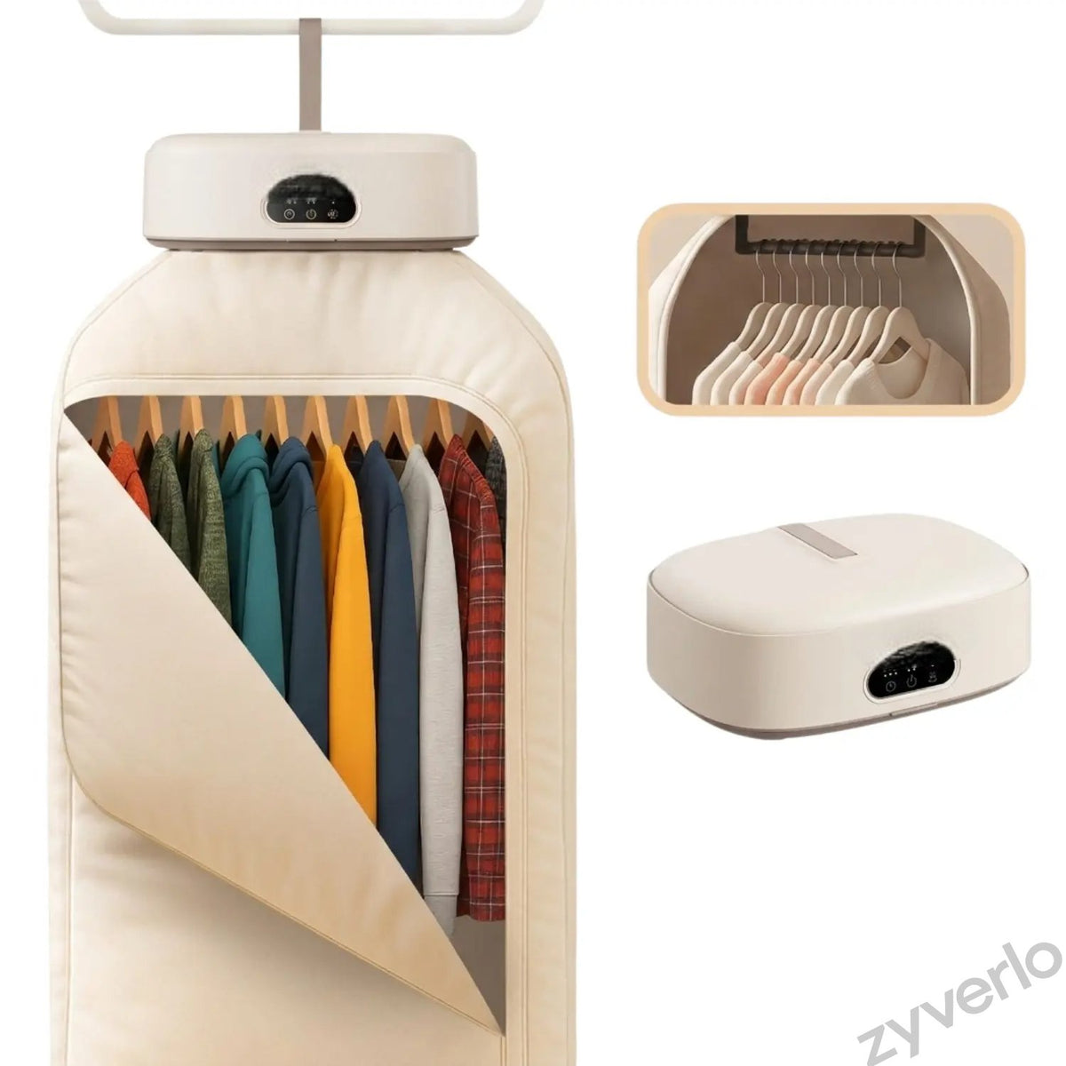 Portable Clothes Dryer with Hanging Drying Bag, Space-Saving Laundry Solution for Apartments, Dorms & Small Spaces