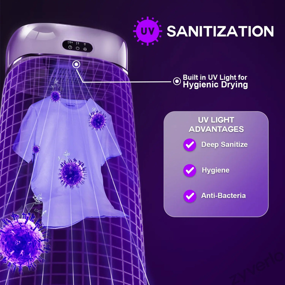 Portable Clothes Dryer with Hanging Drying Bag, Space-Saving Laundry Solution for Apartments, Dorms & Small Spaces