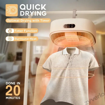 Portable Clothes Dryer with Hanging Drying Bag, Space-Saving Laundry Solution for Apartments, Dorms & Small Spaces