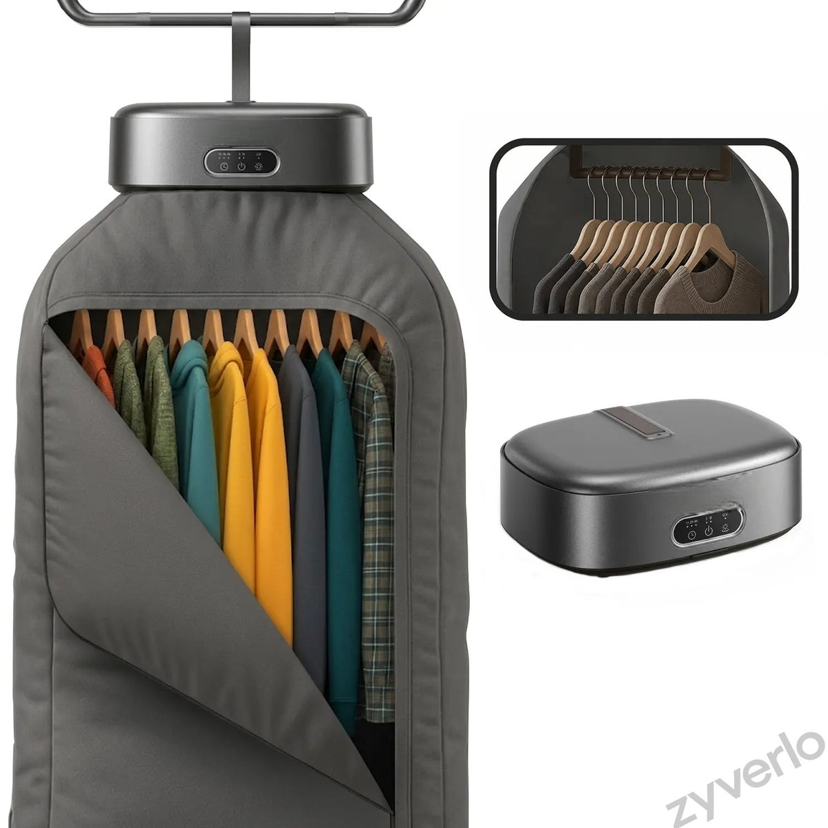Portable Clothes Dryer with Hanging Drying Bag, Space-Saving Laundry Solution for Apartments, Dorms & Small Spaces